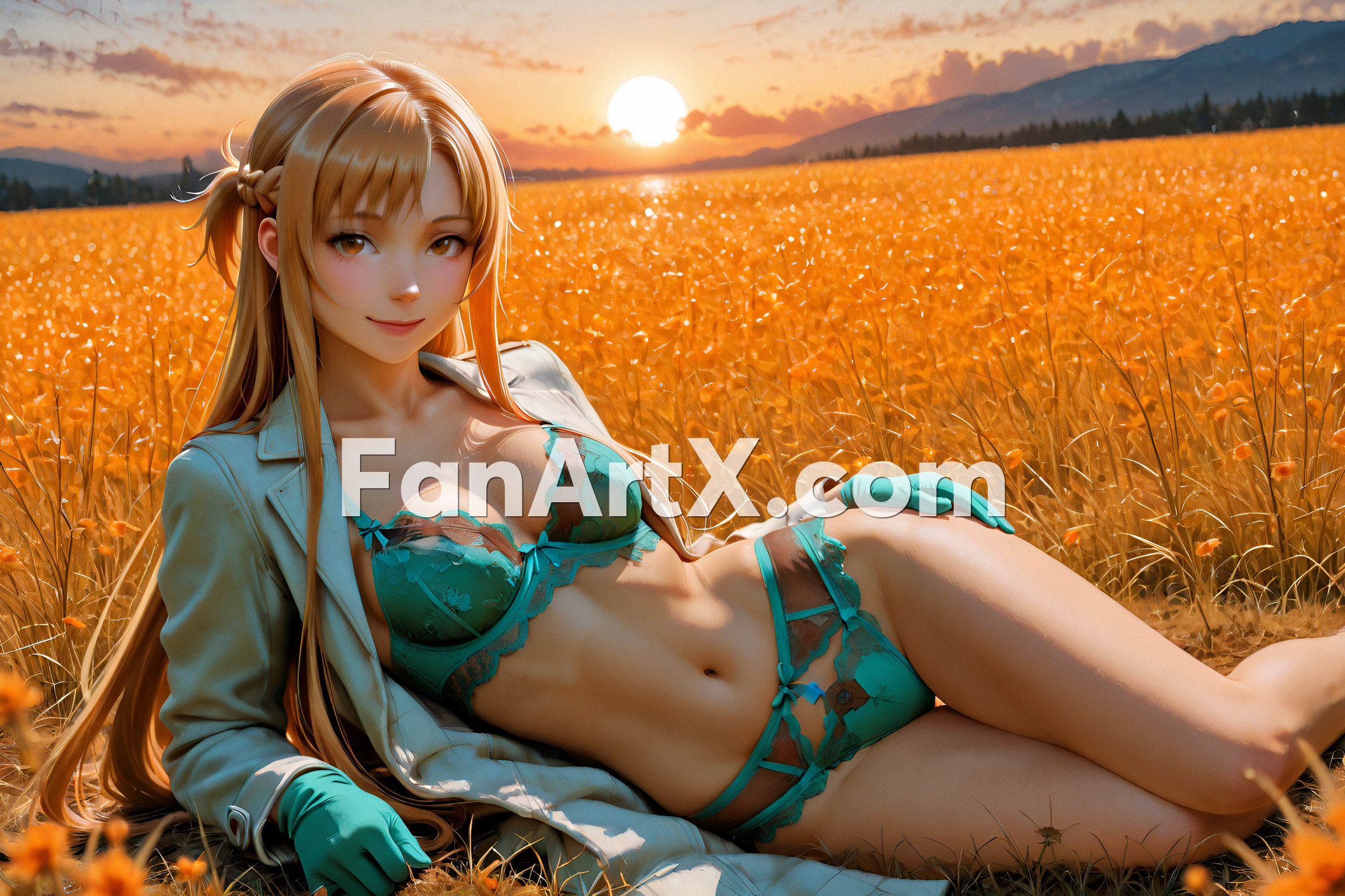 Sao Asuna Yuuki Fanart - Sword Art Online character 1573909
